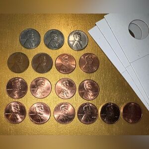 ⚫️ Vintage - All 3 Mints - 1943 Steel Pennies - War Time Wheaties - Collectible